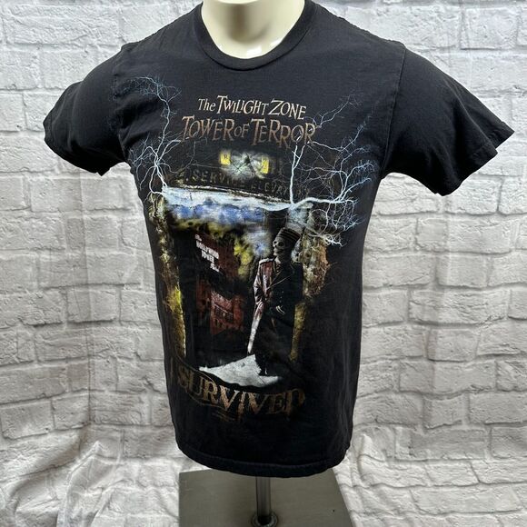 Walt Disney World Twilight Zone I Survived Tower of Terror T-shirt Small CBS - Picture 6 of 8